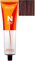 Крем-краска для волос Ollin Professional N-Joy перманентная 5/4  (100мл, светлый шатен медный) - 