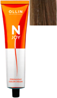 Крем-краска для волос Ollin Professional N-Joy перманентная 6/13 (100мл, темно-русый пепельно-золотистый) - 