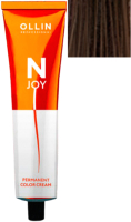 Крем-краска для волос Ollin Professional N-Joy перманентная 6/35 (100мл, темно-русый золотисто-махагоновый) - 