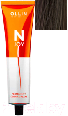 Крем-краска для волос Ollin Professional N-Joy перманентная 6/71  (100мл, темно-русый коричнево-пепельный)