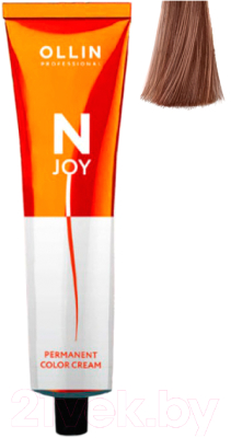 Крем-краска для волос Ollin Professional N-Joy перманентная 7/44 (100мл, русый интенсивно-медный)