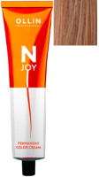 Крем-краска для волос Ollin Professional N-Joy перманентная 8/34 (100мл, светло-русый золотисто-медный) - 