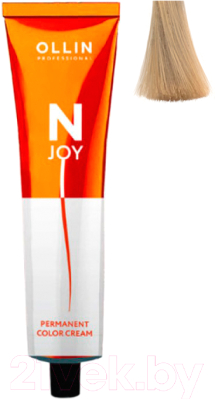 Крем-краска для волос Ollin Professional N-Joy перманентная 9/0 (100мл, блондин)