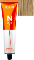 Крем-краска для волос Ollin Professional N-Joy перманентная 10/35 (100мл, светлый блондин золотисто-махагоновый) - 