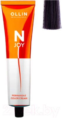 Крем-краска для волос Ollin Professional N-Joy перманентная 0/82 (100мл, сине-фиолетовый)