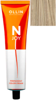 Крем-краска для волос Ollin Professional N-Joy перманентная 10/32 (100мл, светлый блондин золотисто-фиолетовый ) - 