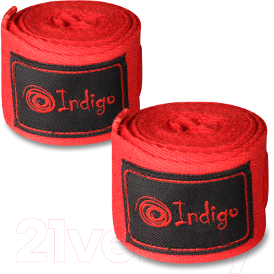 Боксерские бинты Indigo 1115 (2.5м, красный)