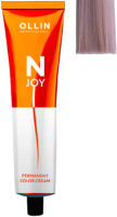 Крем-краска для волос Ollin Professional N-Joy перманентная 9/25 (100мл, блондин фиолетово-махагоновый) - 