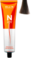 Крем-краска для волос Ollin Professional N-Joy перманентная 3/12 (100мл, темный шатен пепельно-фиолетовый) - 