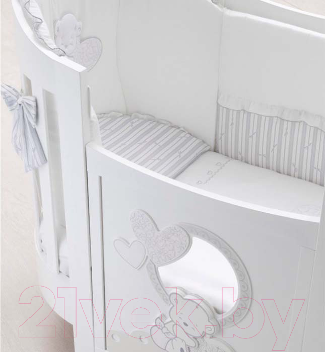 Детская кроватка Italbaby Love Oval / 070.1400-0405