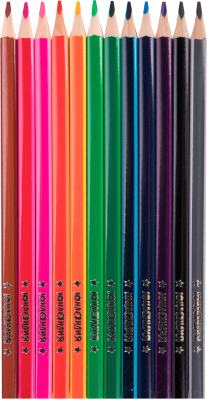 Набор цветных карандашей Юнландия Морские жители / 181587 (24цв)