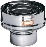 Переходник для дымохода Ferrum Ф100x200 / f3701 (430/0.5мм) - 
