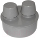 Клапан вакуумный для внутренней канализации РосТурПласт Дн 110 / 11304 (серый) - 