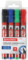 Набор маркеров Brauberg Ultra Marker / 152208 (4цв) - 