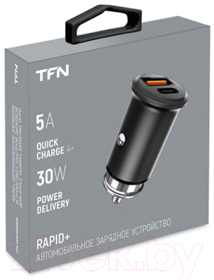 Зарядное устройство автомобильное TFN TFN-CCRPD30W01 (черный)