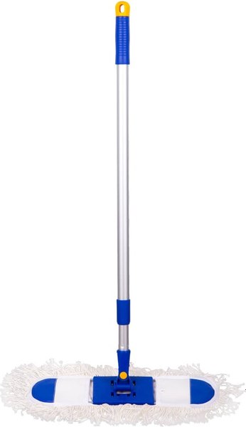 Швабра-моп OfficeClean Professional (алюминиевая ручка 75-130см, насадка моп хлопок карманы 40см)