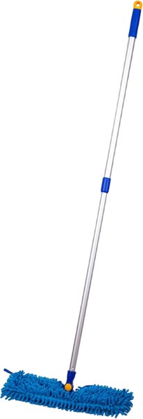 Швабра-моп OfficeClean Professional двусторонняя (алюминиевая ручка 75-130см, насадка моп микрофибра 40см)