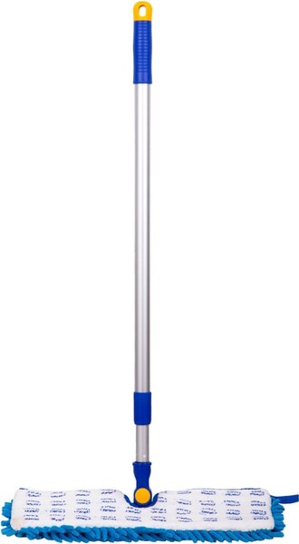Швабра-моп OfficeClean Professional двусторонняя (алюминиевая ручка 75-130см, насадка моп микрофибра 40см)