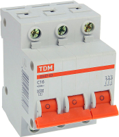 

Выключатель автоматический TDM, ВА 47-63 3Р 16А (C) 4.5кА / SQ0218-0019