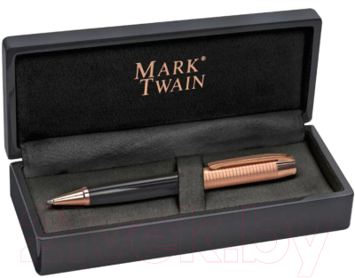 Ручка шариковая имиджевая Mark Twain 1303403 (черный/золотистый)