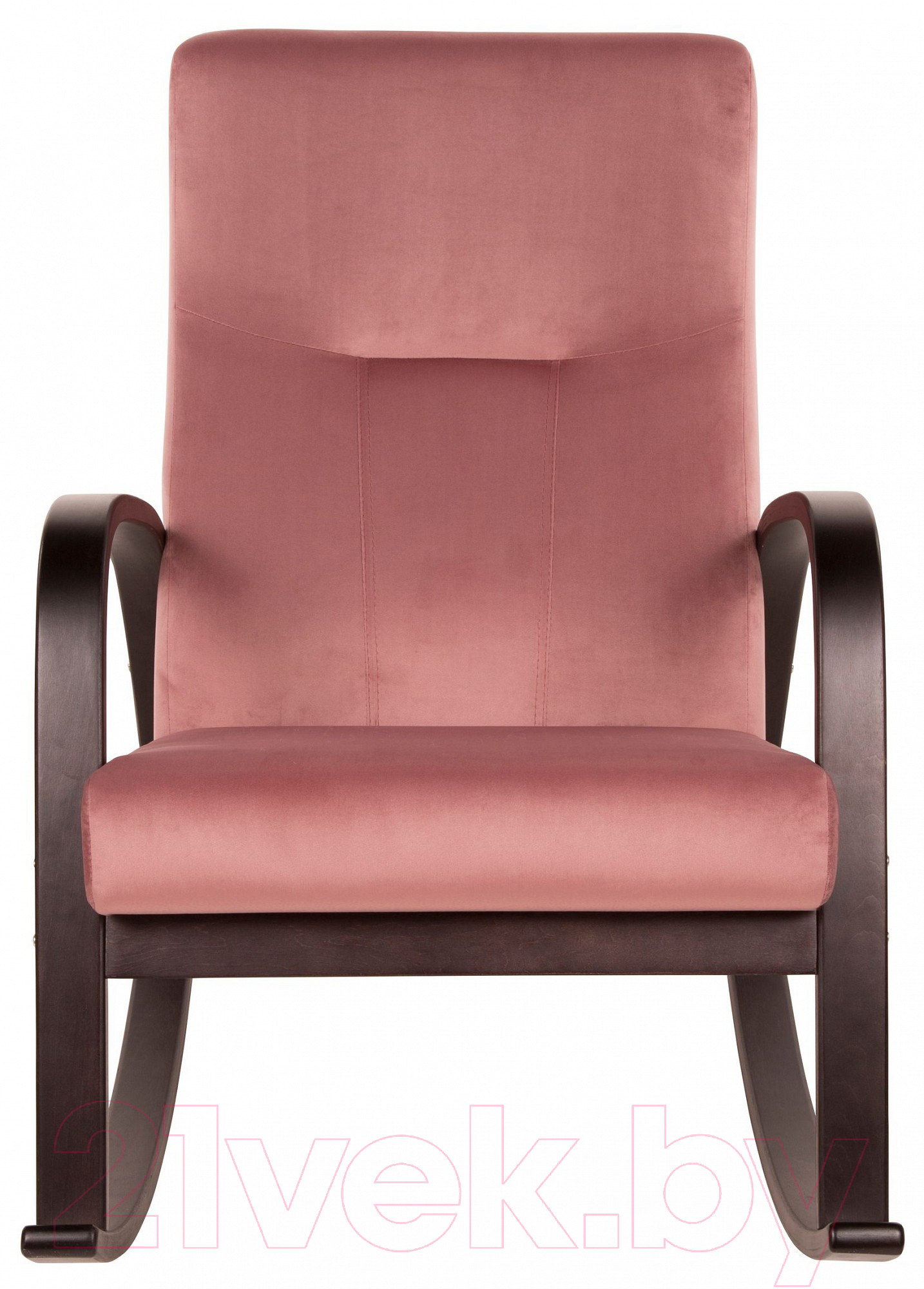 Кресло-качалка Мебелик Ирса (пудровый/каркас венге структура)