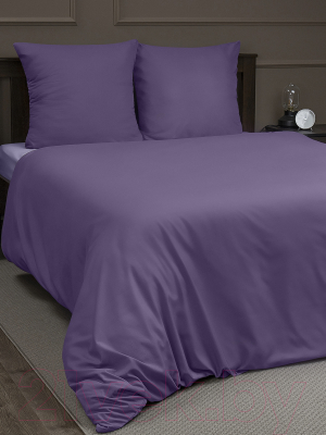 Комплект постельного белья Amore Mio Мако-сатин Allegra Микрофибра Евро / 22265 (сиреневый/фиолетовый)