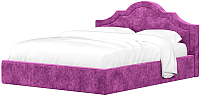 Двуспальная кровать Mebelico Афина 19 / 58846 (микровельвет, фиолетовый) - 