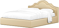 Двуспальная кровать Mebelico Афина 19 / 58845 (экокожа, бежевый) - 