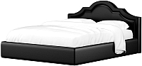 Двуспальная кровать Mebelico Афина 19 / 58180 (экокожа, черный) - 