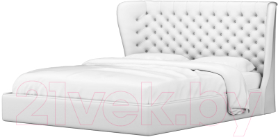 Двуспальная кровать Mebelico Далия 20 / 59003 (экокожа, белый)