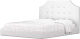 Двуспальная кровать Mebelico Кантри 21 / 58178 (экокожа, белый) - 