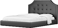 Двуспальная кровать Mebelico Кантри 21 / 59019 (экокожа, черный) - 
