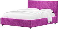 Двуспальная кровать Mebelico Кариба 22 / 58806 (микровельвет, фиолетовый) - 