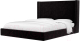 Двуспальная кровать Mebelico Ларго 23 / 59016 (микровельвет, черный) - 