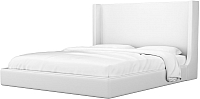 Двуспальная кровать Mebelico Ларго 23 / 59011 (экокожа, белый) - 