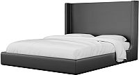 Двуспальная кровать Mebelico Ларго 23 / 59012 (экокожа, черный) - 
