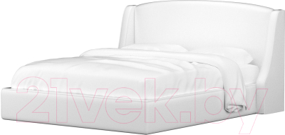 Двуспальная кровать Mebelico Лотос 24 / 58852 (экокожа, белый)