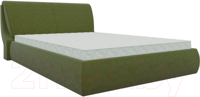 Двуспальная кровать Mebelico Принцесса 25 / 58799 (микровельвет, зеленый)