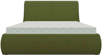 Двуспальная кровать Mebelico Принцесса 25 / 58799 (микровельвет, зеленый)