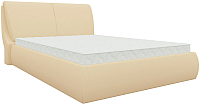 Двуспальная кровать Mebelico Принцесса 25 / 58143 (экокожа, бежевый) - 