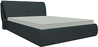 Двуспальная кровать Mebelico Принцесса 25 / 58797 (экокожа, черный) - 