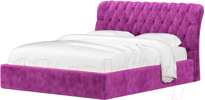 Двуспальная кровать Mebelico Сицилия 26 / 58810 (микровельвет, фиолетовый)