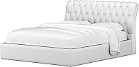 Двуспальная кровать Mebelico Сицилия 26 / 58812 (экокожа, белый) - 