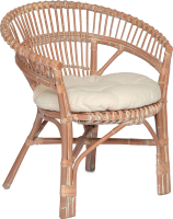 Кресло садовое Tetchair Secret De Maison Koln с подушкой (натуральный/White Wash) - 