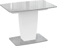 Обеденный стол ТриЯ Аризона тип 1 раздвижной (белый/ателье светлый глянец) - 
