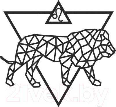 Декор настенный EWA Знак зодиака Лев