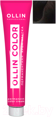 Крем-краска для волос Ollin Professional Color перманентная 3/0 (60мл, темный шатен)