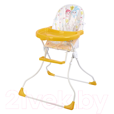 Стульчик для кормления Polini Kids Малышарики 152 Солнечный день / 0002467-04 (желтый)