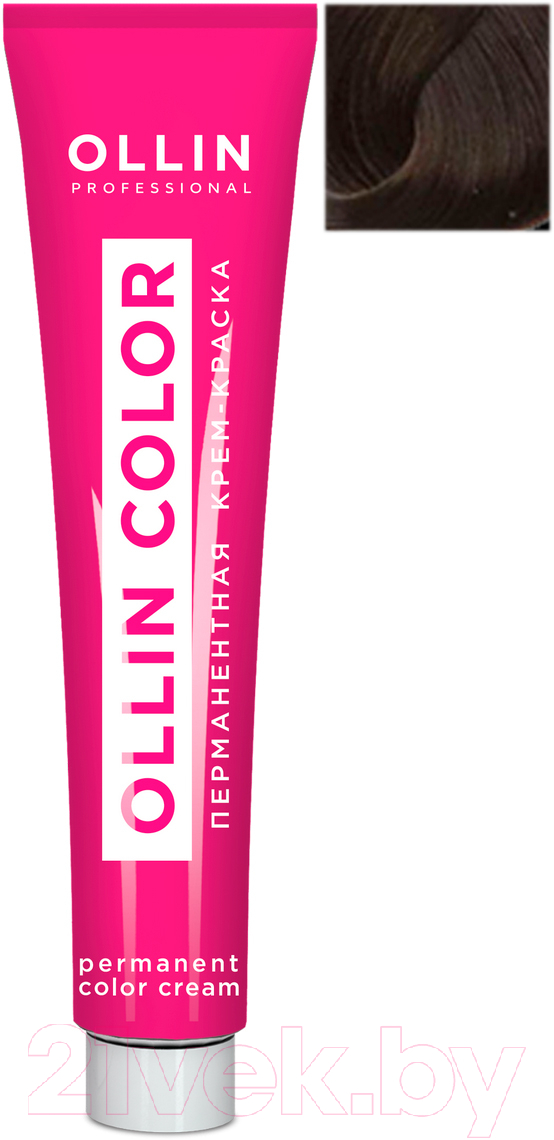 Крем-краска для волос Ollin Professional Color перманентная 5/7 (60мл, светлый шатен коричневый)