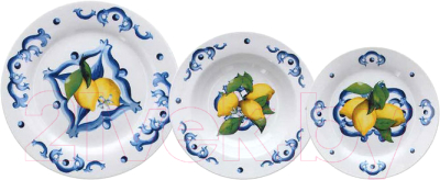 Набор тарелок Andrea Fontebasso Atollo Citrus set / AJ070184493 (18шт)